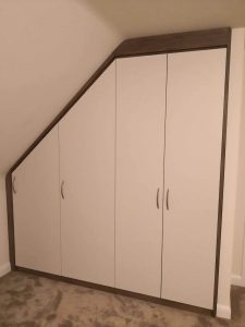 sloping wardrobe