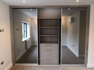 cupboards inside wardrobe