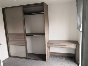 fitted wardrobes with vanity