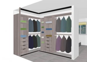 plan of inside wardrobes