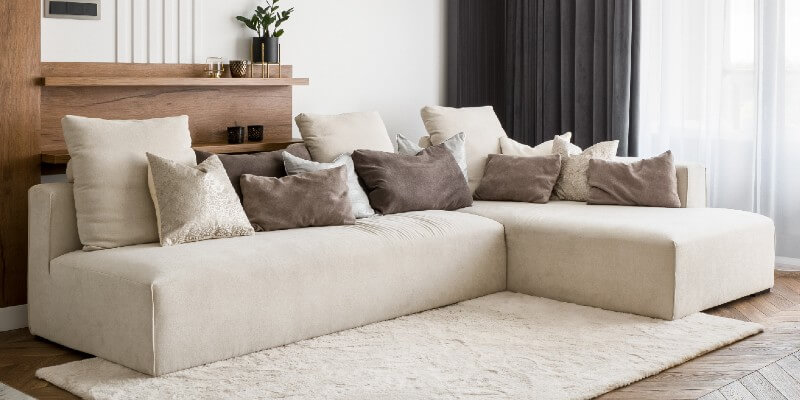 Beige Corner Sofa