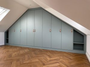 Completed Green Fitted Wardrobe