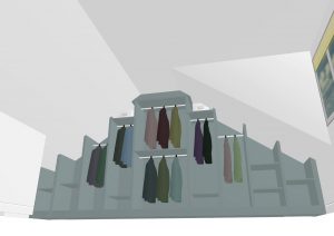 Sketch Of Wardrobe Inside