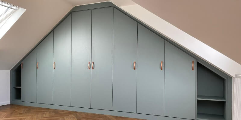 Grey and rose gold wardrobe online