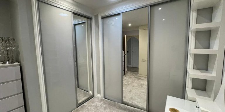 Grey Mirrored Wardrobes