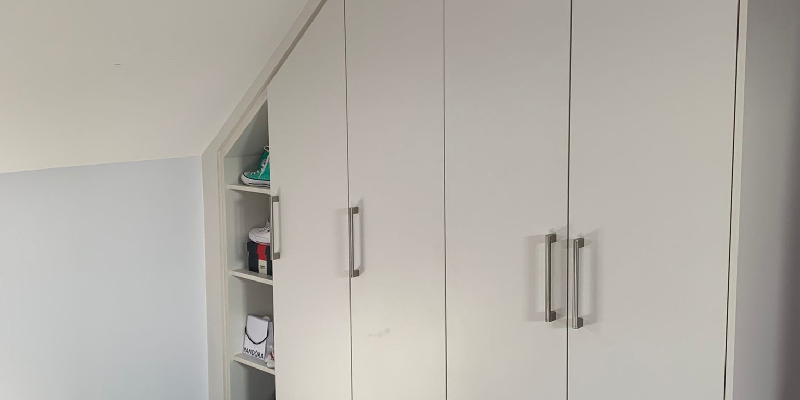 Sloped Ceiling Wardrobe With Storage