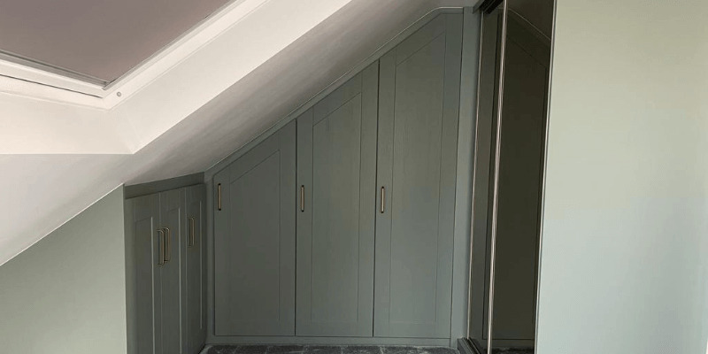 fitted sloped wardrobe