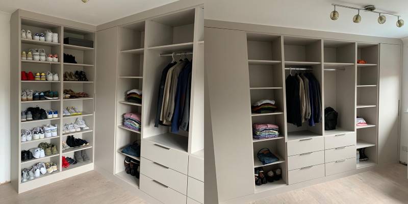 Beige Fitted Wardrobes