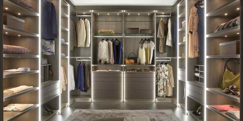 luxury wardrobe interior