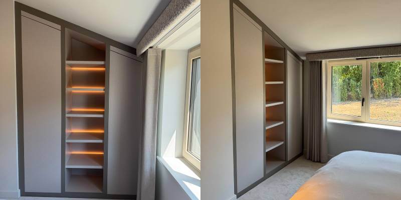 Wardrobe With Open Shelving