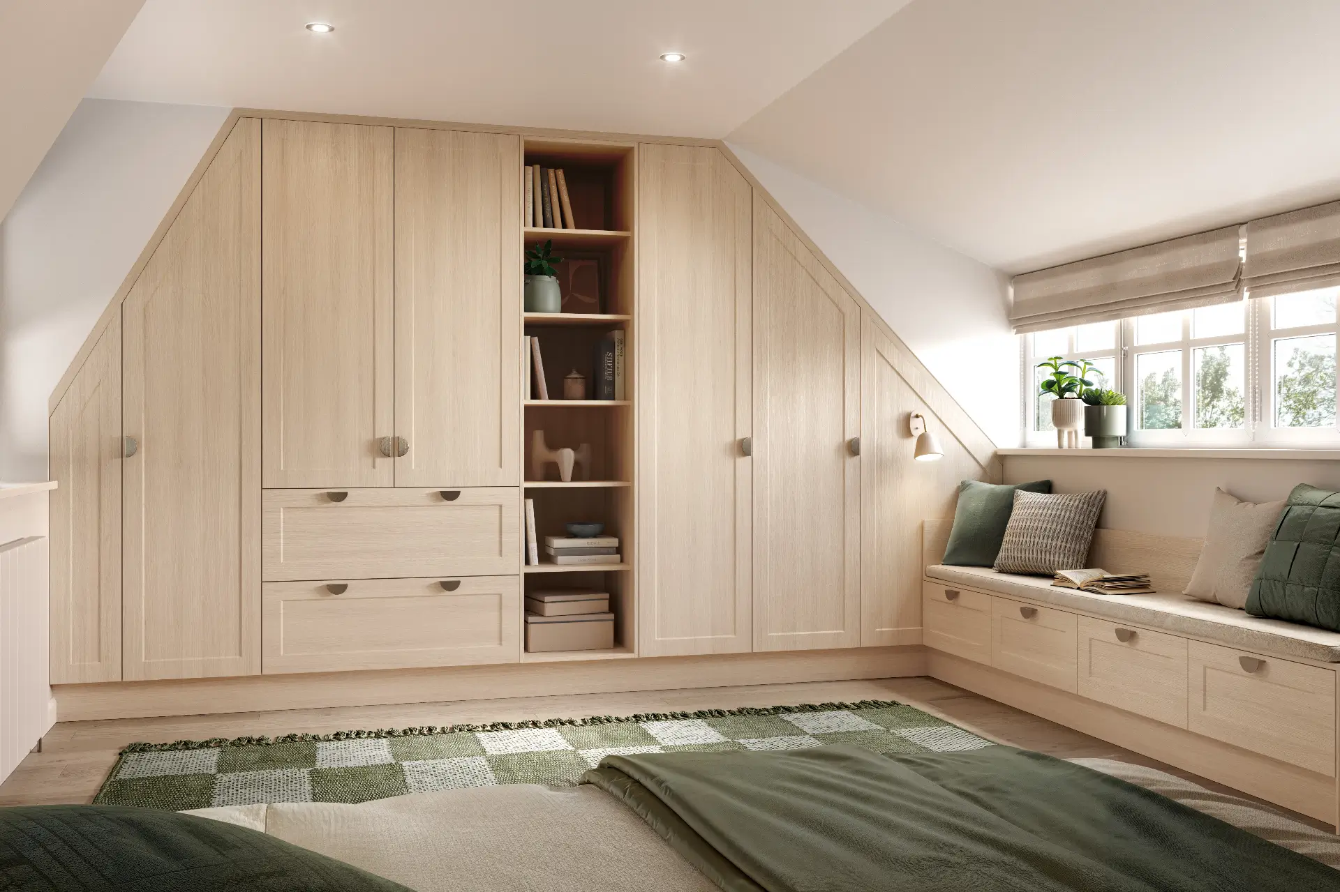sloped ceiling fitted wardrobes