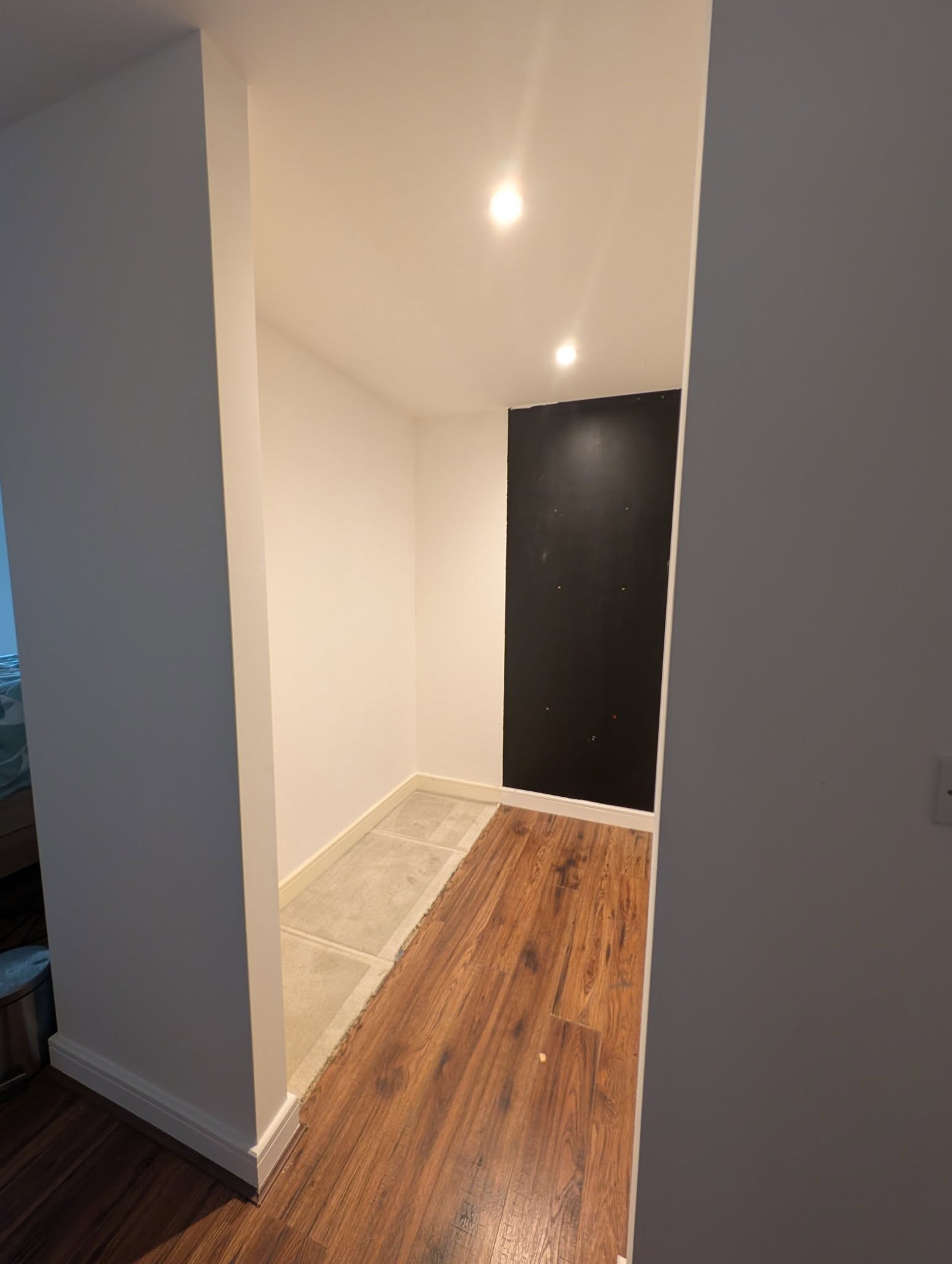 Dressing room area before