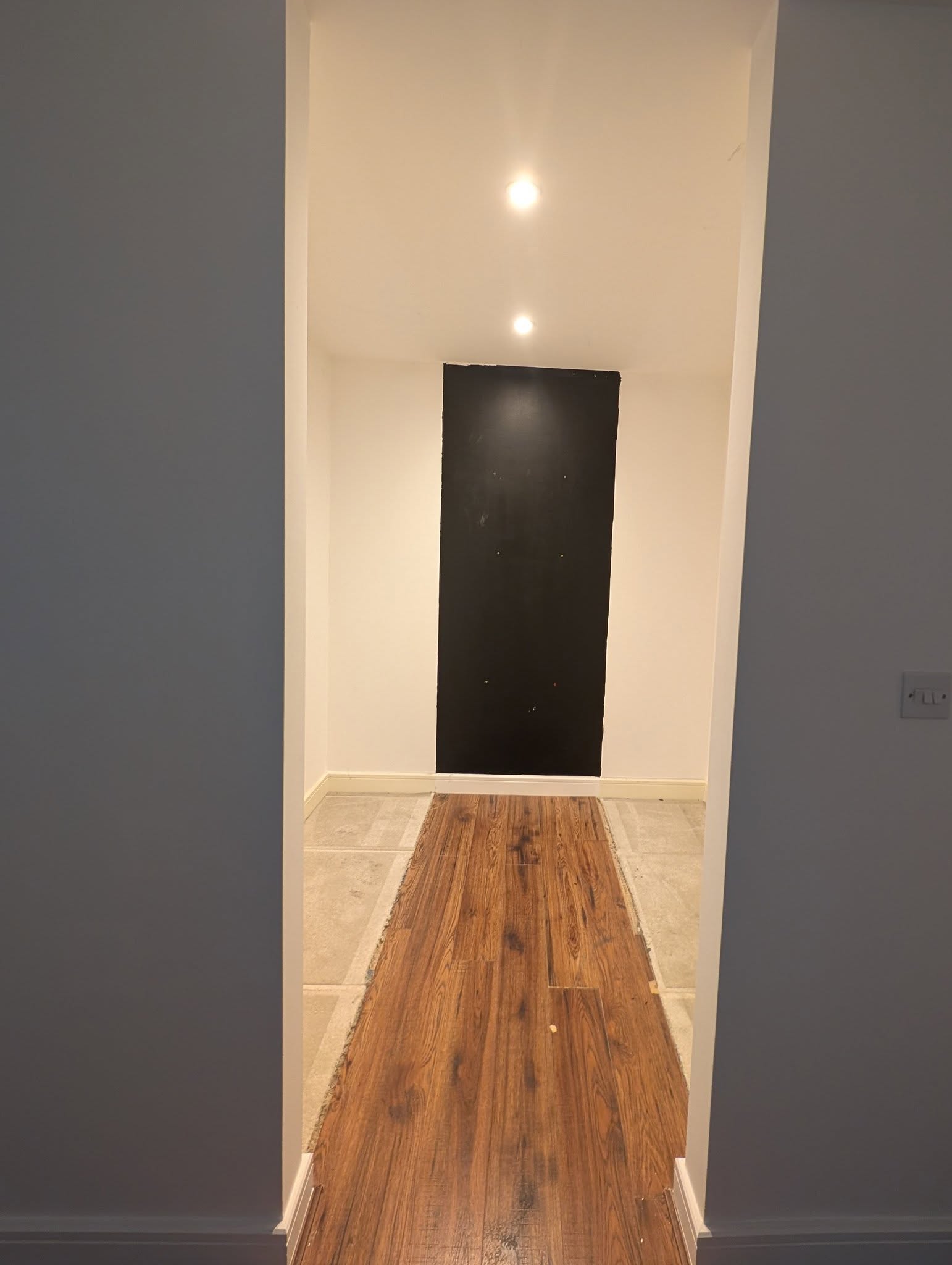 Dressing room before