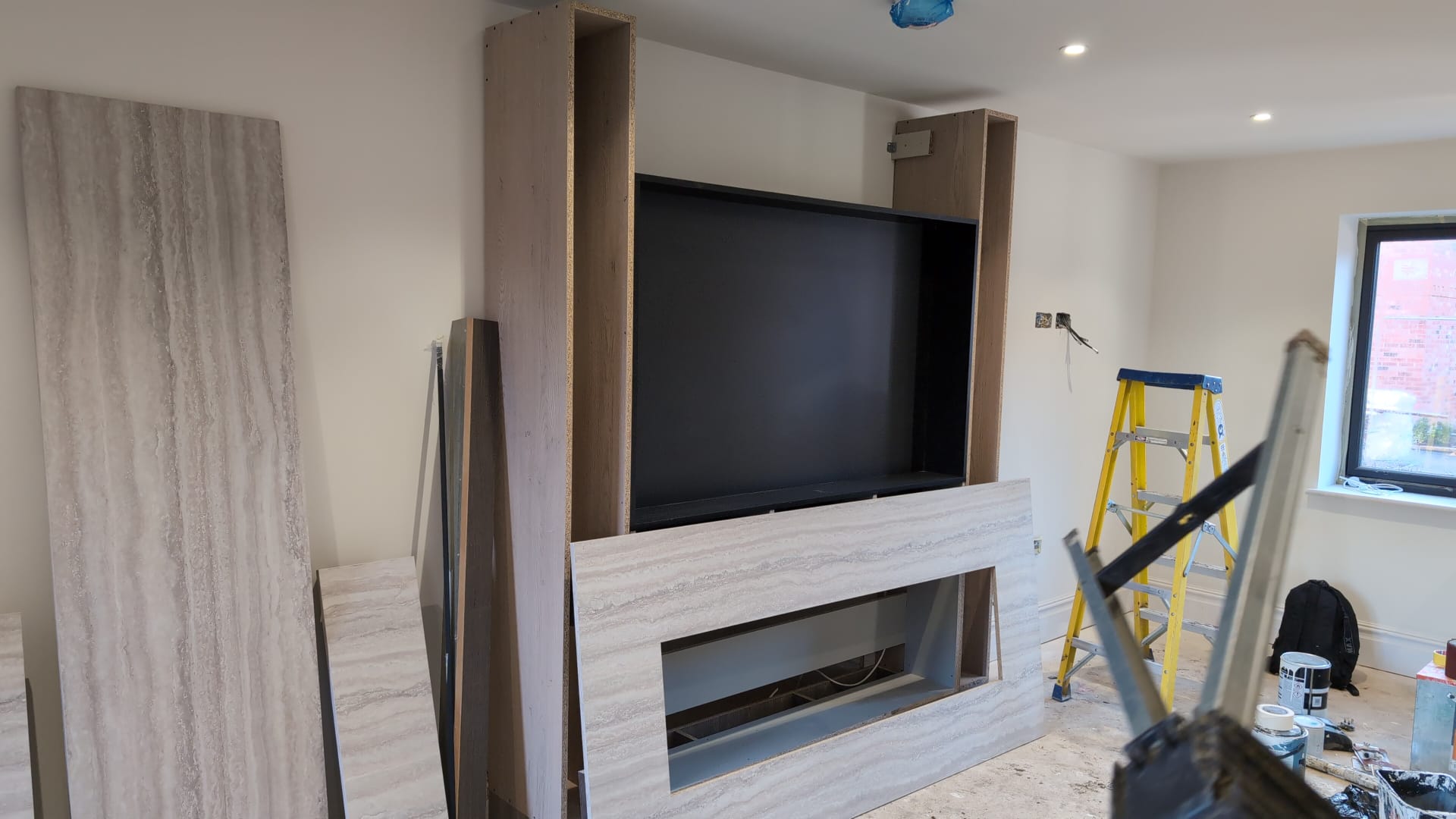 building process media wall