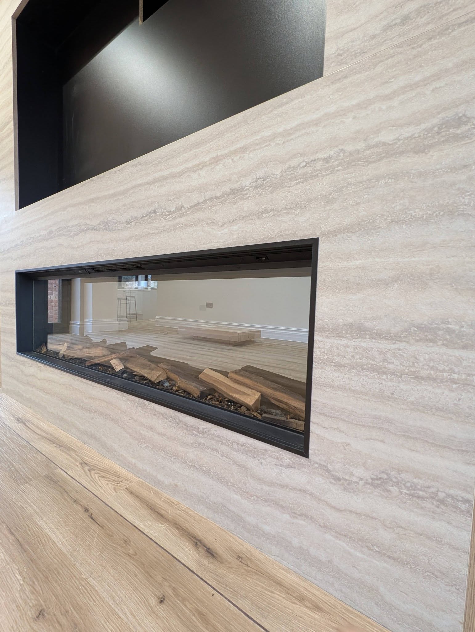 fireplace media wall