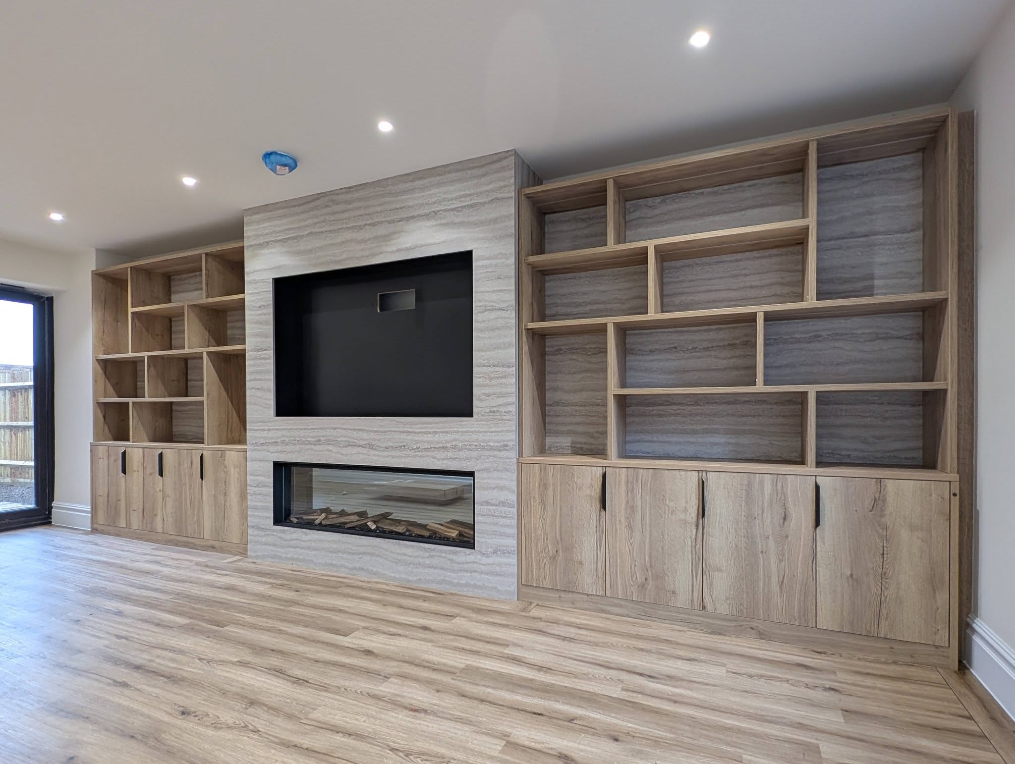 lights off finished media wall