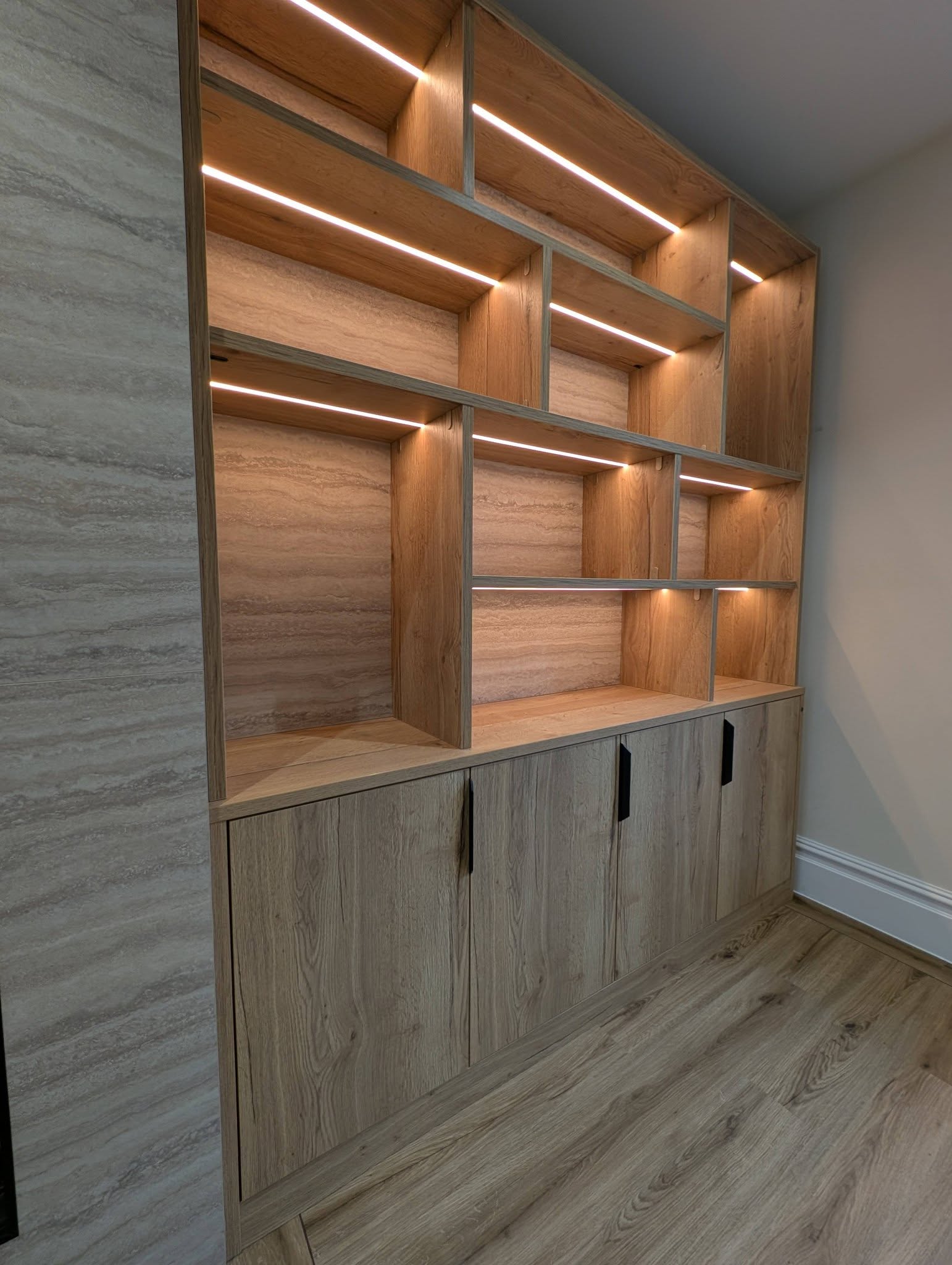 right side media wall