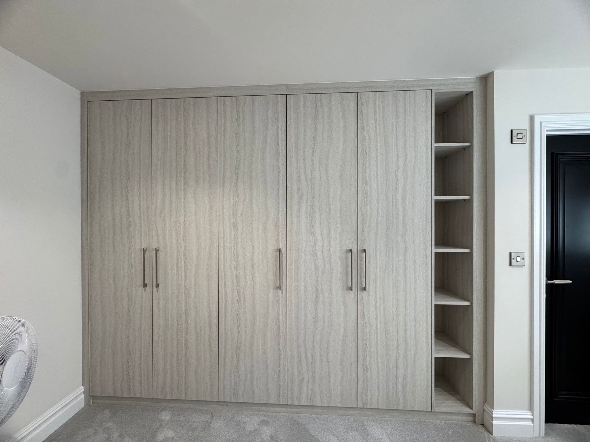 Grey fitted wardrobe
